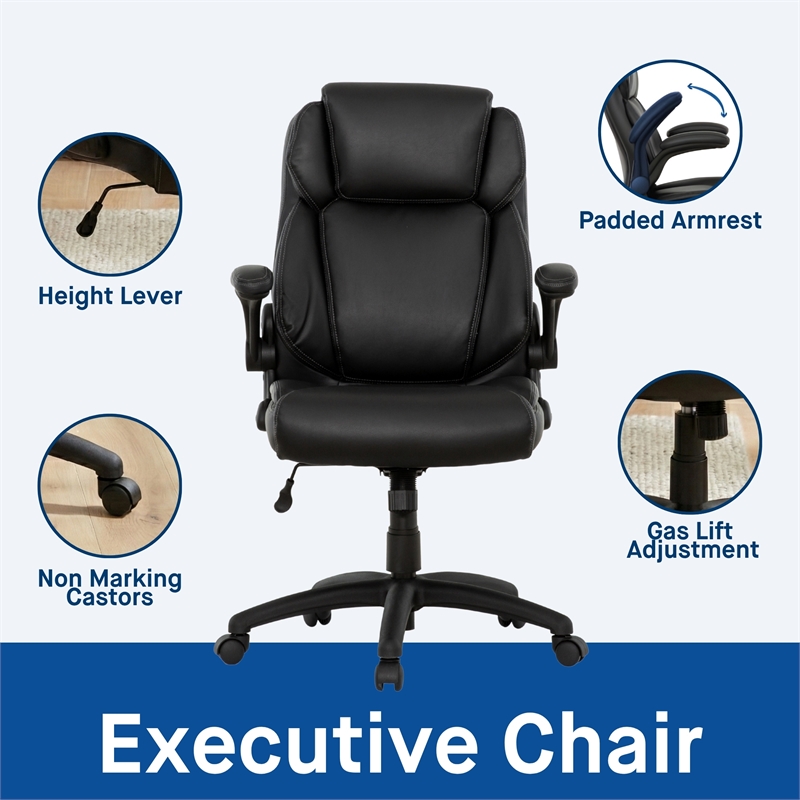 Sealy Atlas Ergonomic Swivel Office Chair with FlipUp Arms