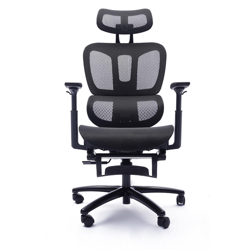 Sealy Huxley Adjustable Ergonomic Black Mesh Office Chair Metal & Plastic frame