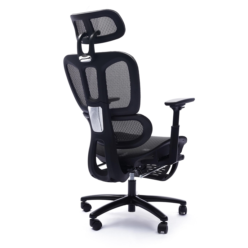 Sealy Huxley Adjustable Ergonomic Black Mesh Office Chair Metal & Plastic frame