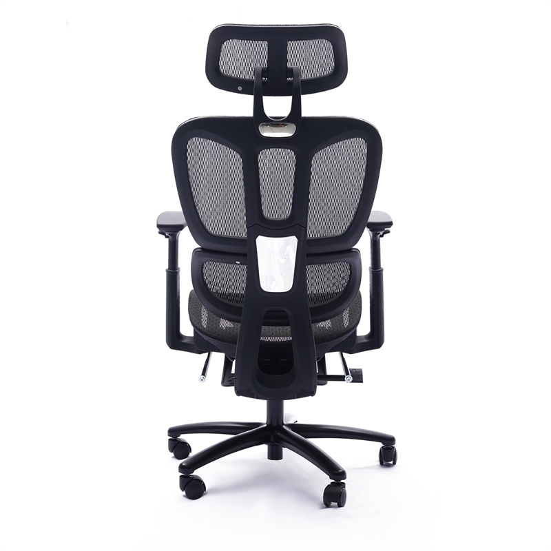 Sealy Huxley Adjustable Ergonomic Black Mesh Office Chair Metal & Plastic frame