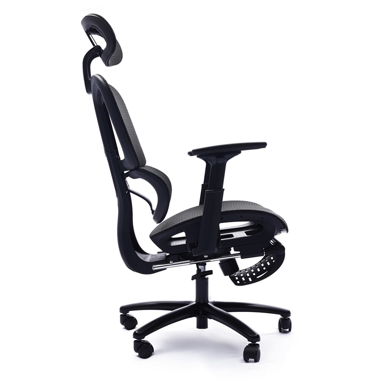 Sealy Huxley Adjustable Ergonomic Black Mesh Office Chair Metal & Plastic frame