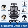 Sealy Huxley Adjustable Ergonomic Black Mesh Office Chair Metal & Plastic frame