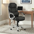 Sealy Kronos Black PU High Back Office Task Chair with Plywood Base