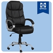 Sealy Kronos Black PU High Back Office Task Chair with Plywood Base