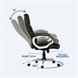 Sealy Kronos Black PU High Back Office Task Chair with Plywood Base