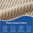 Sealy Teddy 2-in-1 Beige Shredded Foam Bean Bag Chair and Memory Foam Pillow