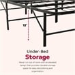UltraBase Cal King Mattress Foundation Bed Frame - Durable Black Steel Design