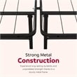 UltraBase Cal King Mattress Foundation Bed Frame - Durable Black Steel Design
