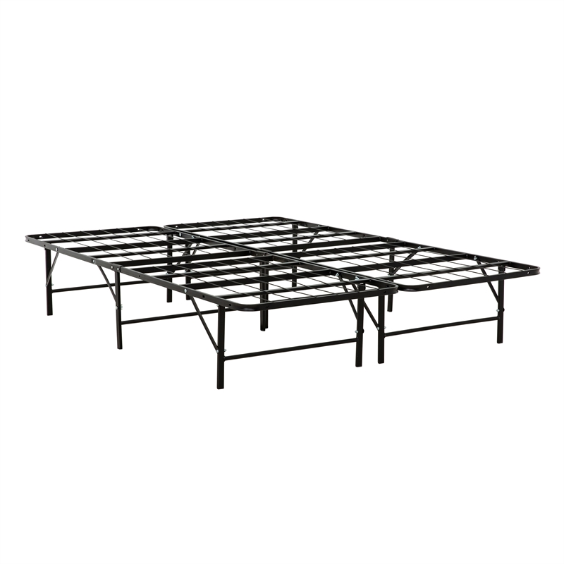 UltraBase Queen Mattress Foundation Bed Frame - Durable Black Steel Design