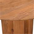 Margot 47 in. Wood Round Dining Table with Storage Light Brown Finish