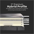 Sterling 11 inch California King Gel Memory Foam Hybrid Mattress
