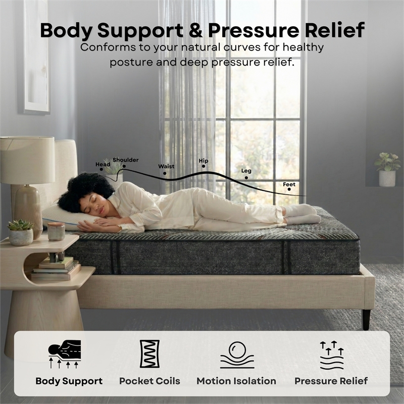 Sterling 11 inch King Gel Memory Foam Hybrid Mattress