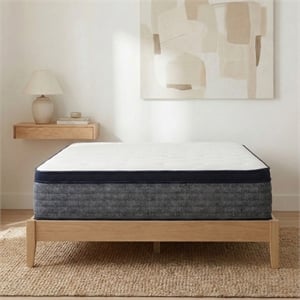 Polar King Hybrid Euro Top 14 inch Gel Memory Foam Hybrid Mattress