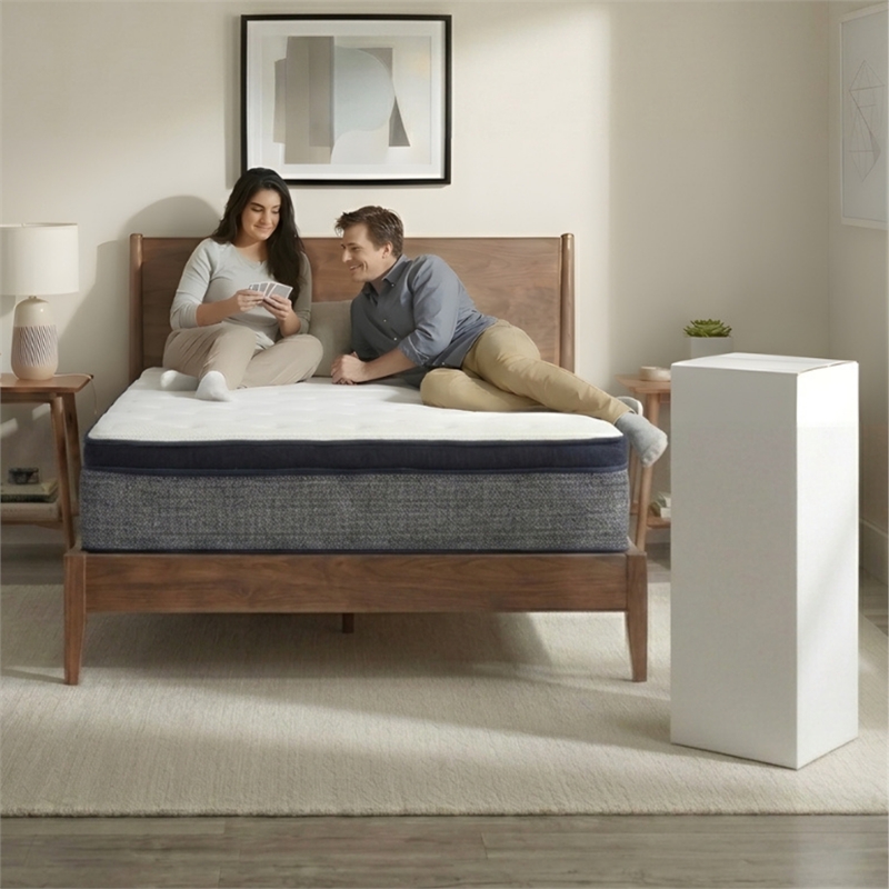 Polar King Hybrid Euro Top 14 inch Gel Memory Foam Hybrid Mattress