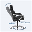 Sealy Palisade Black Faux Leather Office Chair