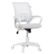 Sealy Jupiter White/Grey Mesh Memory Foam Swivel Office Desk Chair