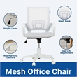 Sealy Jupiter White/Grey Mesh Memory Foam Swivel Office Desk Chair