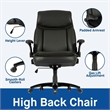 Sealy Denali Black Leather Executive Memory Foam Office Chair