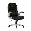 Sealy Stratus Black Leather Executive Memory Foam Office Chair