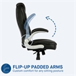 Sealy Stratus Black Leather Executive Memory Foam Office Chair