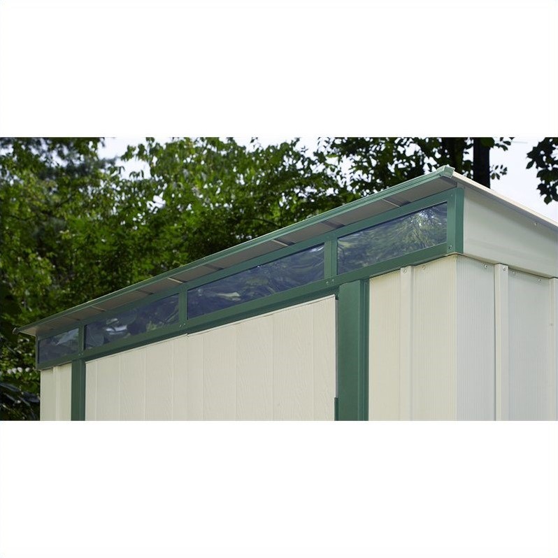 sheds arrow storage eurolite lean too 10 x 4 shed in eggshell and