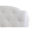 Canterbury Upholstered Full Platform Bed in White