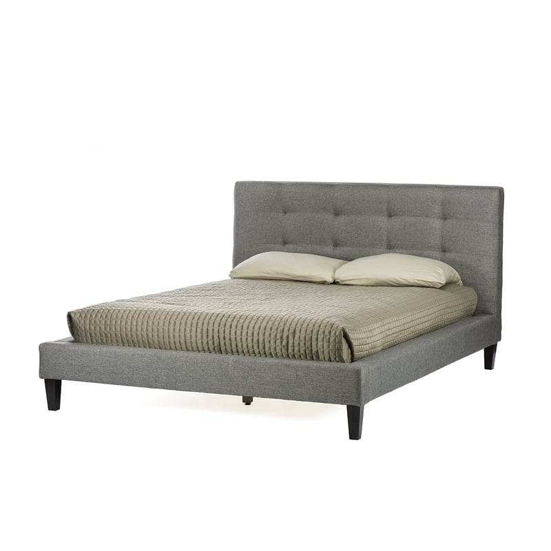  Quincy Upholstered  Full Platform Bed in Gray