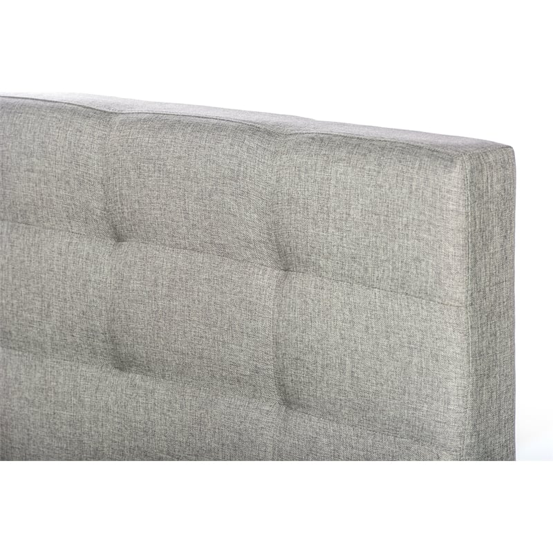  Quincy Upholstered  Full Platform Bed in Gray