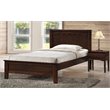 Baxton Studio Schiuma Wood Twin Panel Bed in Cappuccino