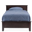 Baxton Studio Schiuma Wood Twin Panel Bed in Cappuccino