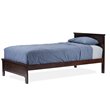 Baxton Studio Schiuma Wood Twin Panel Bed in Cappuccino