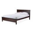 Baxton Studio Spuma Wood Twin Panel Bed in Cappuccino