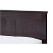 Baxton Studio Spuma Wood Twin Panel Bed in Cappuccino