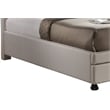 Ainge Upholstered King Storage Bed with Drawers in Beige