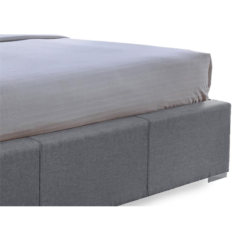 Sarter Upholstered Queen Storage Bed in Gray