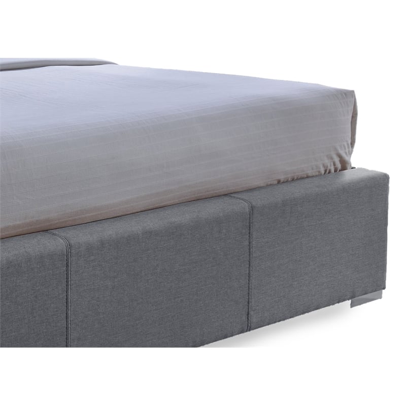 Sarter Upholstered King Storage Bed with Drawers in Gray