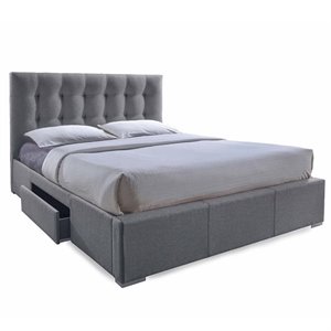 sarter bed in gray