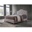 Juliet Upholstered King Bed in Brown