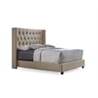 Katherine Upholstered King Bed in Gray