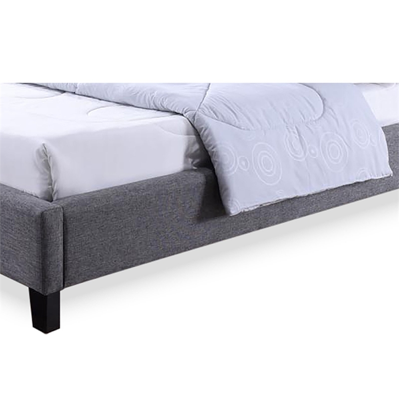  Hillary Upholstered  Full Platform Bed in Gray