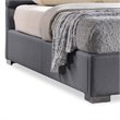 Sophie Upholstered Queen Platform Bed in Gray