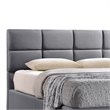 Sophie Upholstered Queen Platform Bed in Gray