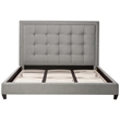 Hirst King Platform Bed in Gray