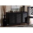 Baxton Studio Warren 5 Shelf Shoe Cabinet in Espresso