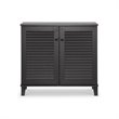 Coolidge 4 Shelf Shoe Cabinet in Espresso