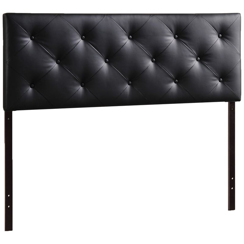 Bedford Queen Faux Leather Upholstered Headboard