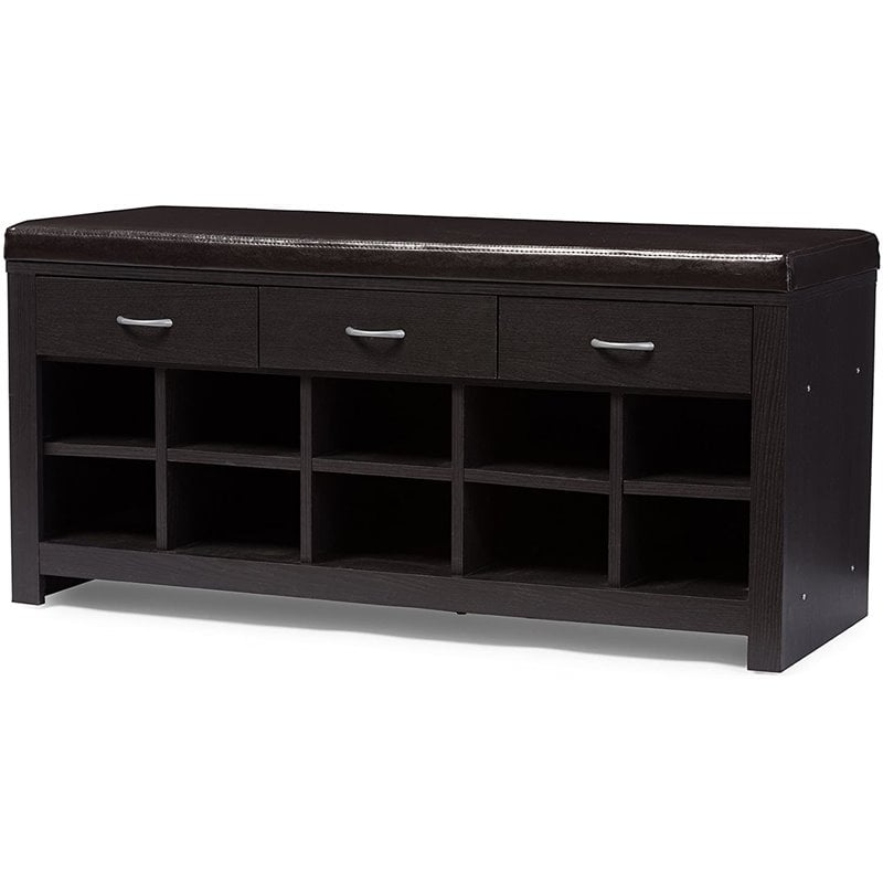 Entryway Bench in Espresso