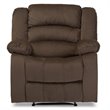 Hollace Microsuede Recliner in Taupe