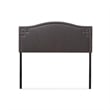 Aubrey Upholstered Full Headboard in Dark Gray