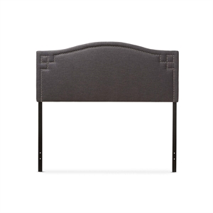 Aubrey Upholstered King Headboard in Dark Gray